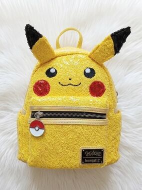Pokémon Sequin Pikachu Cosplay Mini Backpack